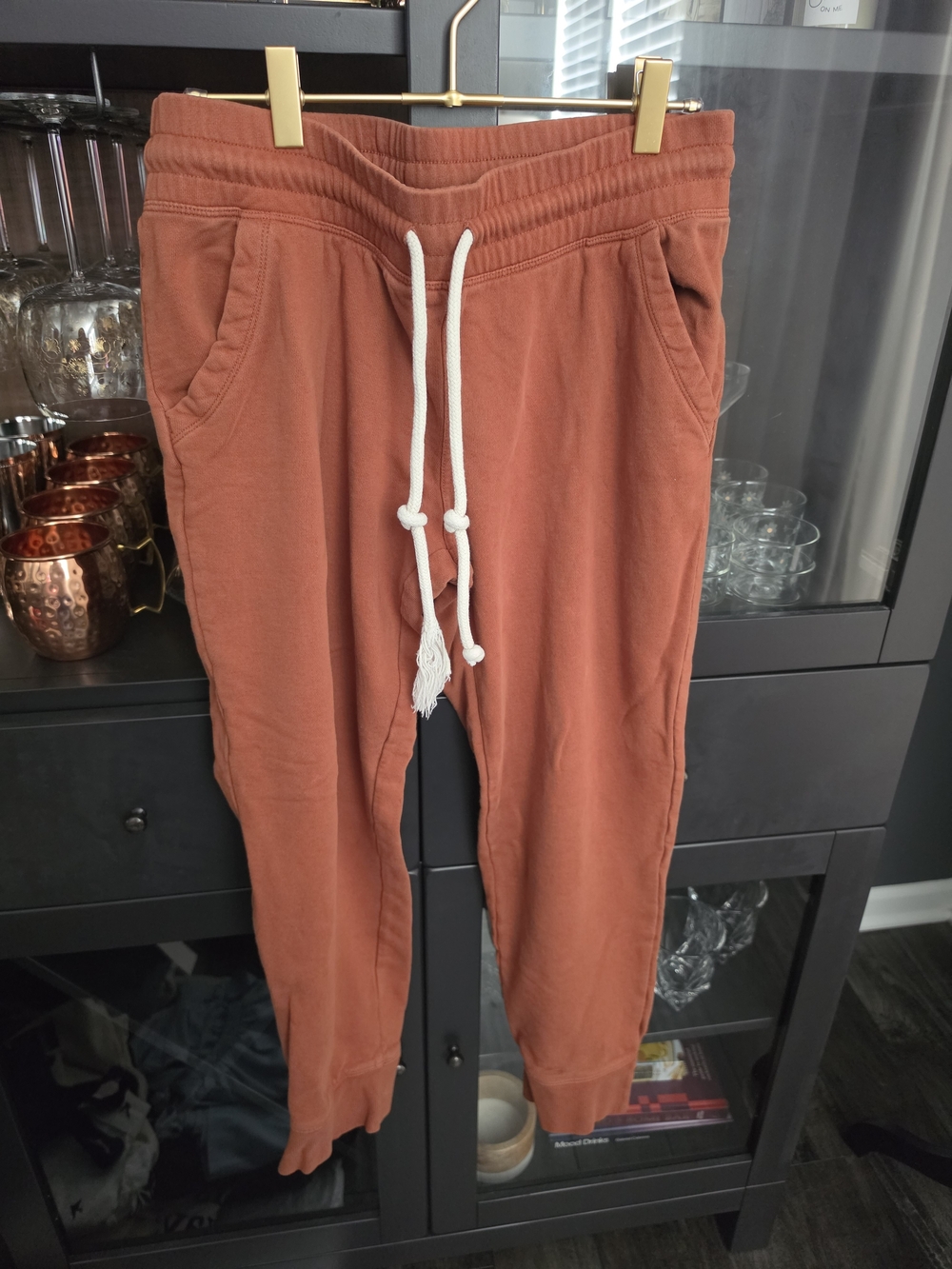 Universal Thread Rust Drawstring Jogger Pants